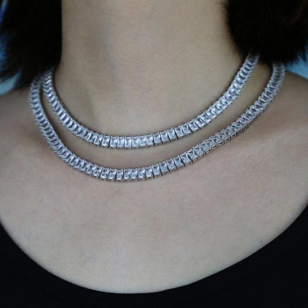 15" 16"18'' iced out sparking bling square baguette cz cubic zirconia choker necklace hip hop women engagement jewelry g, Silver
15" 16"18'' iced out sparking bling square baguette cz cubic zirconia choker necklace hip hop women engagement jewelry g, Silver