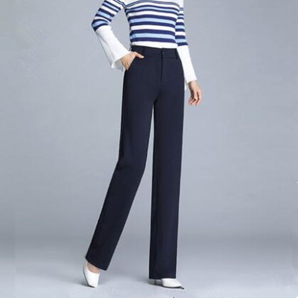 women's pants & capris 2021 fashion women autumn pant high waist solid slim suit trousers wear elegant straight femme plus size, Black;white
women's pants & capris 2021 fashion women autumn pant high waist solid slim suit trousers wear elegant straight femme plus size, Black;white
