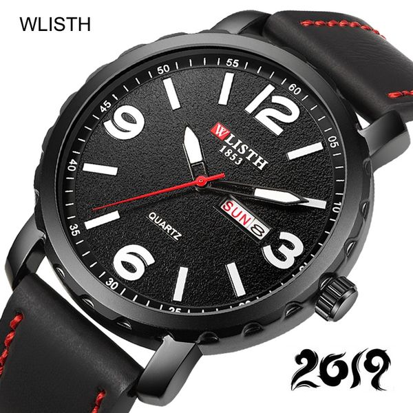 wlisth sport week wrist watch men luxury genuine leather quartz watch waterproof day date clock mens wristwatch relojes hombre, Slivery;brown
wlisth sport week wrist watch men luxury genuine leather quartz watch waterproof day date clock mens wristwatch relojes hombre, Slivery;brown