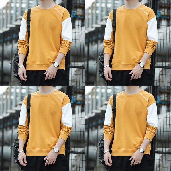 2020 new sweater fashionable round neck sweatert-shirt sweaterlong sleeve t-shirt men's spring base men's korean style loose trend, Black
2020 new sweater fashionable round neck sweatert-shirt sweaterlong sleeve t-shirt men's spring base men's korean style loose trend, Black