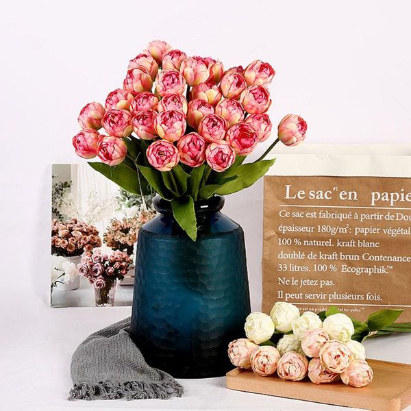 6pc artificial tulip flowers bouquet real touch simulation flowers fake bouquet for home wedding party decoration
6pc artificial tulip flowers bouquet real touch simulation flowers fake bouquet for home wedding party decoration
