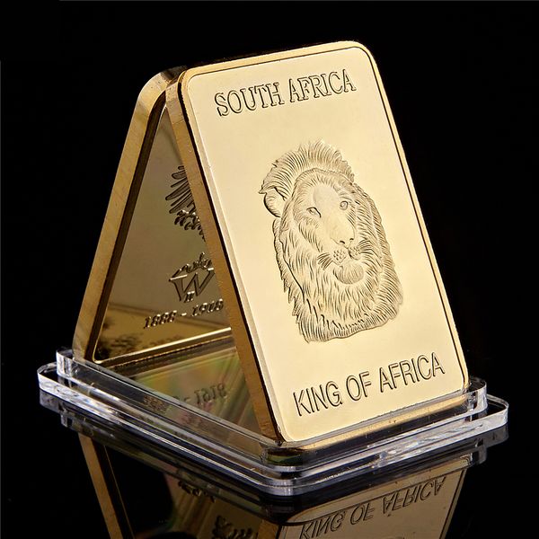 1967 south africa wildlife king of animal lion fyngoud craft fine gold plated coin 100 mills thick in bullion bar collection
1967 south africa wildlife king of animal lion fyngoud craft fine gold plated coin 100 mills thick in bullion bar collection