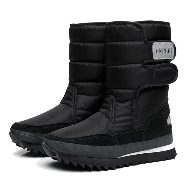 2020 winter plus velvet snow boots waterproof warm cotton shoes thickened women's middle boot short shoes, Black
2020 winter plus velvet snow boots waterproof warm cotton shoes thickened women's middle boot short shoes, Black