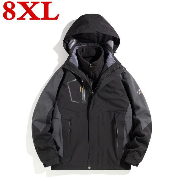 men's down & parkas plus size 8xlwinter thermal parka men waterproof thick warm 2 in 1 jacket casual hooded fleece coats outwear windbr, Black
men's down & parkas plus size 8xlwinter thermal parka men waterproof thick warm 2 in 1 jacket casual hooded fleece coats outwear windbr, Black