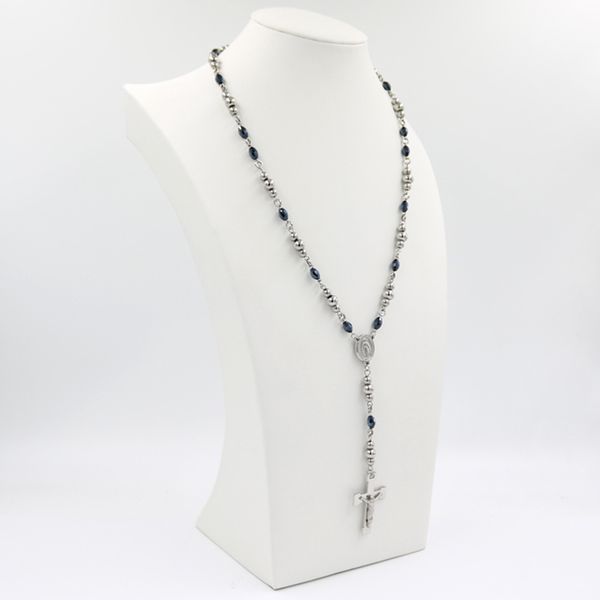 1 new store promotions catholic religious christian mary rosary necklace crystal prayer beads cross jesus men women pendant, Silver
1 new store promotions catholic religious christian mary rosary necklace crystal prayer beads cross jesus men women pendant, Silver