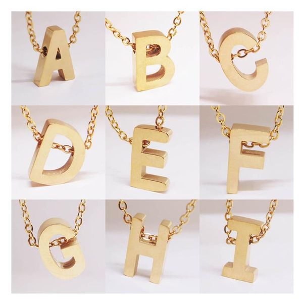 a-z 26 letters pendant necklace stainless steel initial chain necklace for women men gift hip hop jewelry, Silver
a-z 26 letters pendant necklace stainless steel initial chain necklace for women men gift hip hop jewelry, Silver