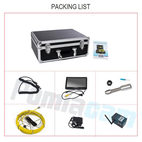 100m cable 6.5/17/23mm wp90 9'' video recorder night vision borescope pipe drain wall sewer inspection system
100m cable 6.5/17/23mm wp90 9'' video recorder night vision borescope pipe drain wall sewer inspection system