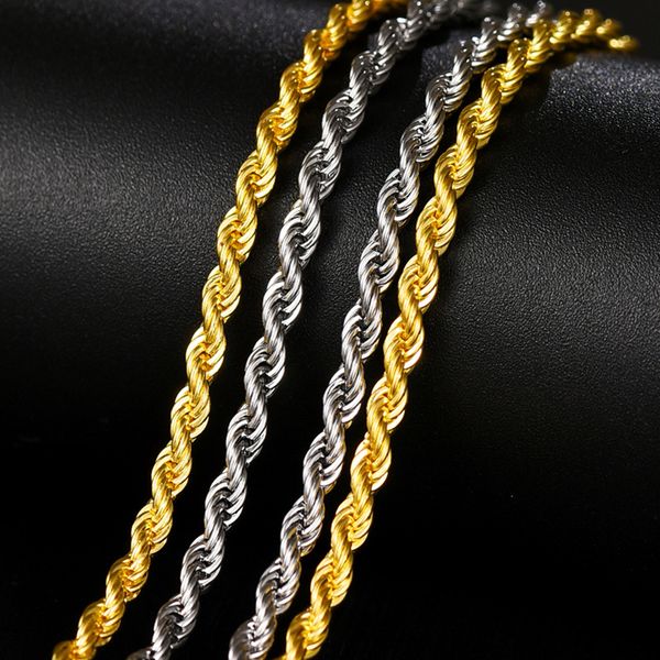 оптовая 10шт / lot twist цепи мода из нержавеющей стали 316l 3.0mm twist цепи ожерелье ювелирные изделия для женщин / мужчин, Silver
оптовая 10шт / lot twist цепи мода из нержавеющей стали 316l 3.0mm twist цепи ожерелье ювелирные изделия для женщин / мужчин, Silver
