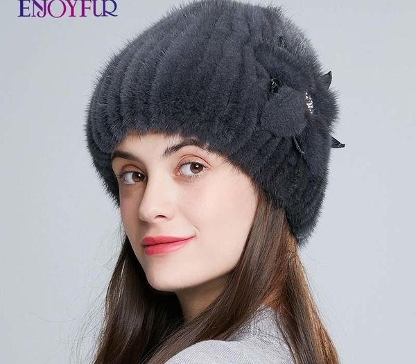 enjoyfur real mink fur women winter hats female rhinestone faux leather mink flower decoration beanies warm knitted fur gorros y200102, Blue;gray
enjoyfur real mink fur women winter hats female rhinestone faux leather mink flower decoration beanies warm knitted fur gorros y200102, Blue;gray