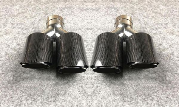 one pair y model l+r glossy carbon exhaust tips 304 stainless steel for akrapovic cars tuning muffler nozzles exhaust pipes
one pair y model l+r glossy carbon exhaust tips 304 stainless steel for akrapovic cars tuning muffler nozzles exhaust pipes
