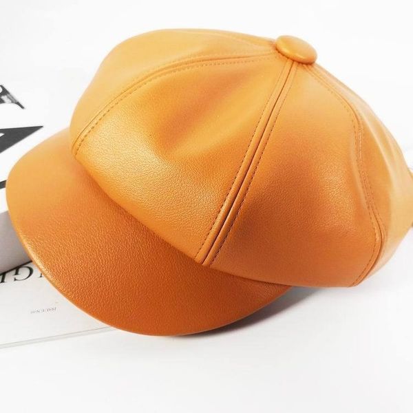 pu leather octagonal hat autumn and winter new fashion all-match solid color leather beret japanese newsboy hat painter cap, Blue;gray
pu leather octagonal hat autumn and winter new fashion all-match solid color leather beret japanese newsboy hat painter cap, Blue;gray