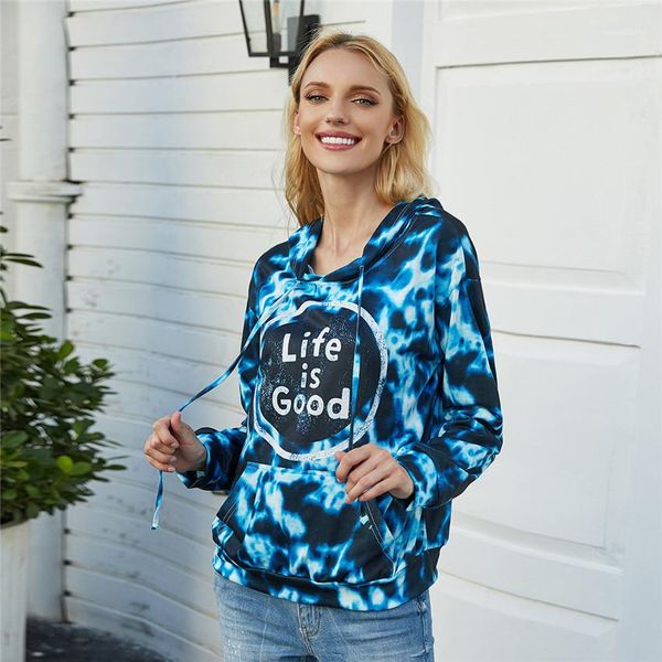 spring autumn long sleeve loose woman hooded sweatshirts life is good tie-dye women clothes printed women hoodies, Black
spring autumn long sleeve loose woman hooded sweatshirts life is good tie-dye women clothes printed women hoodies, Black