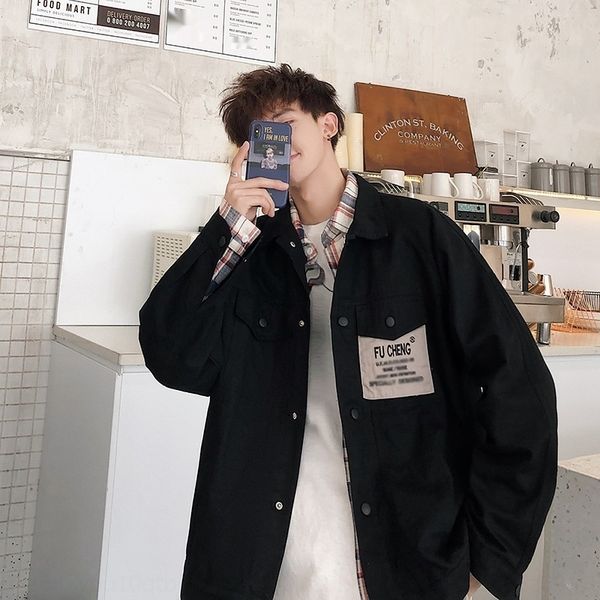 2020 autumn contrast color pocket lapel jacket men's casual youth fashion overalls overallsovercoat overalls brand coat nn8ju, Blue
2020 autumn contrast color pocket lapel jacket men's casual youth fashion overalls overallsovercoat overalls brand coat nn8ju, Blue