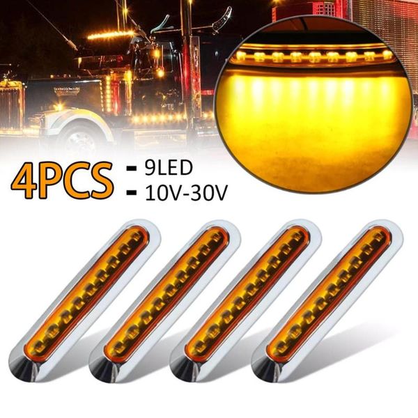 4pcs car external lights 10v-30v 9 led auto car bus truck lorry side marker indicator low led trailer light rear side lamp csv
4pcs car external lights 10v-30v 9 led auto car bus truck lorry side marker indicator low led trailer light rear side lamp csv