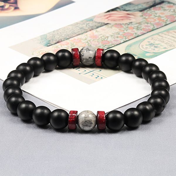 fashion couples distance bracelet natural matte stone yoga beaded bracelet for men women boy friend gift charm strand jewelry, Black
fashion couples distance bracelet natural matte stone yoga beaded bracelet for men women boy friend gift charm strand jewelry, Black