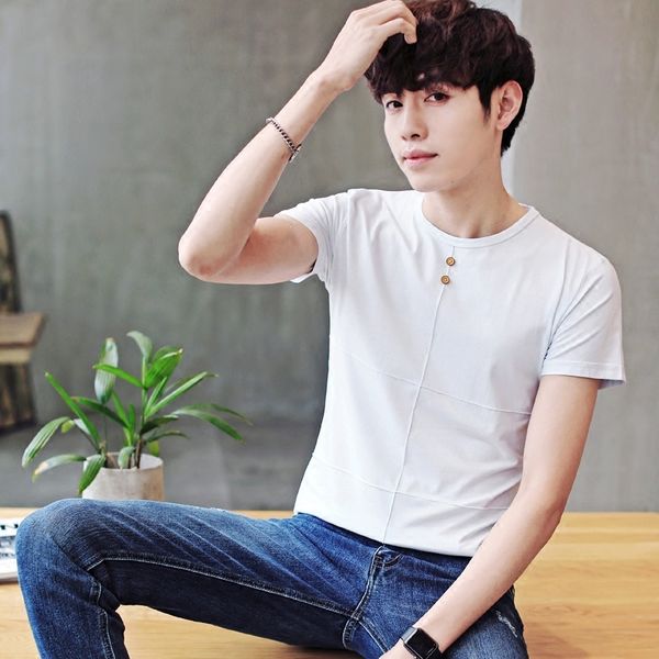 cotton men's short-sleeved t-shirt t-shirt, white, black, slim, tight bottom shirt, moisture half-sleeve clothes kg-143
cotton men's short-sleeved t-shirt t-shirt, white, black, slim, tight bottom shirt, moisture half-sleeve clothes kg-143