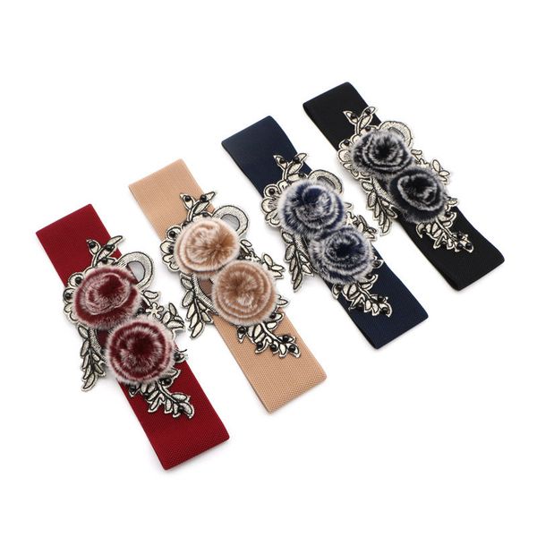 wild three-dimensional wool ball beaded embroidery flowers elastic waist seal female real hair elastic wide belt women, Black;brown
wild three-dimensional wool ball beaded embroidery flowers elastic waist seal female real hair elastic wide belt women, Black;brown