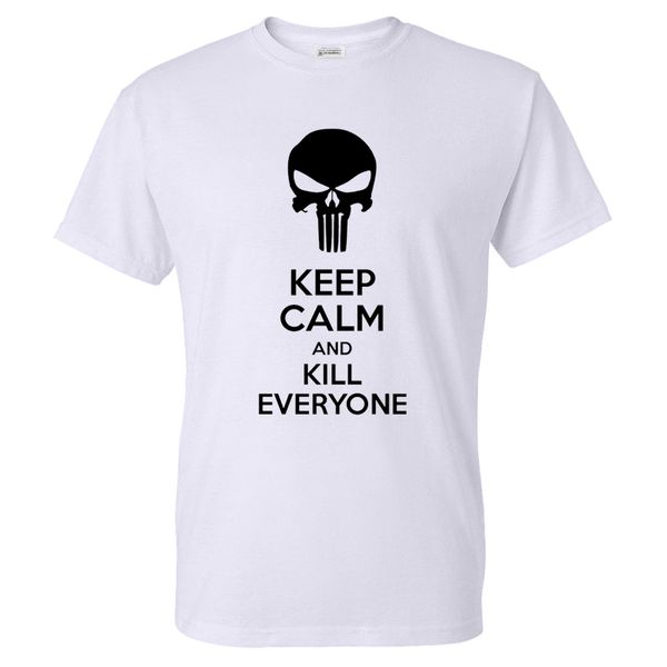 2020 new keep calm and kill everyone letter printed t-shirt punisher logo men/women casual fashion streetwear tshirt cotton tees
2020 new keep calm and kill everyone letter printed t-shirt punisher logo men/women casual fashion streetwear tshirt cotton tees