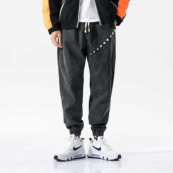 men's jeans 2021 loose punk casual men pants black drawstring harem jeens for mens street wear hip hop trouserse, Blue
men's jeans 2021 loose punk casual men pants black drawstring harem jeens for mens street wear hip hop trouserse, Blue