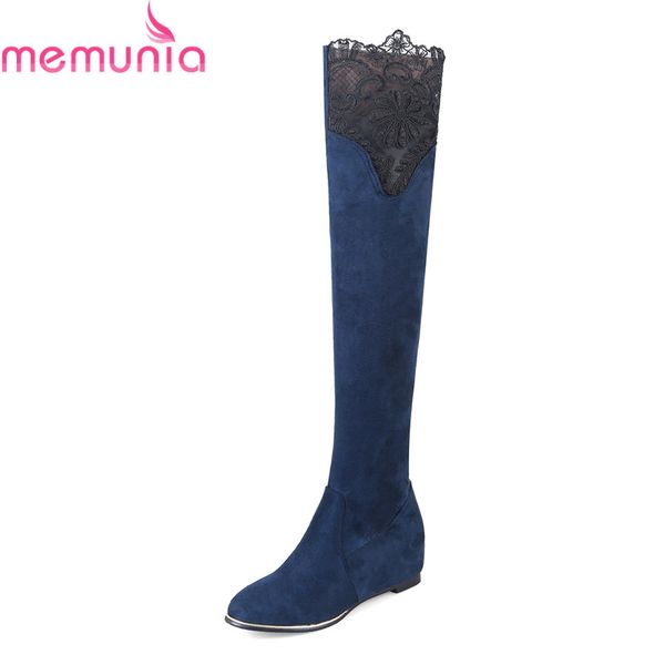 memunia new arrival 2020 long boots round toe flock women winter boots solid slip on 5cm heels over the knee wholesale, Black
memunia new arrival 2020 long boots round toe flock women winter boots solid slip on 5cm heels over the knee wholesale, Black