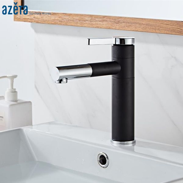 azeta black bathroom faucet swivel spout basin faucet deck mounted washbasin sink mixer single handle basin tap torneira at7406b
azeta black bathroom faucet swivel spout basin faucet deck mounted washbasin sink mixer single handle basin tap torneira at7406b