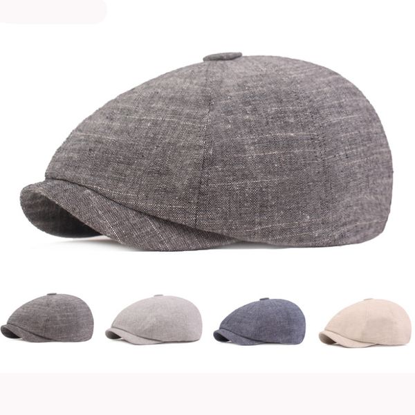 berets ht3159 spring summer cotton linen cap hat men women sboy ivy flat artist painter beret adjustable, Blue;gray
berets ht3159 spring summer cotton linen cap hat men women sboy ivy flat artist painter beret adjustable, Blue;gray