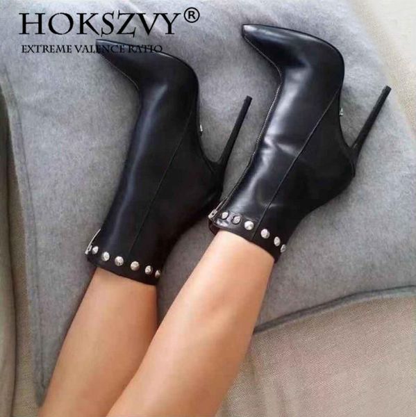 2020 spring women black rivet fashion studded stiletto pointed-toe 35 42 large size high heels ankle boots
2020 spring women black rivet fashion studded stiletto pointed-toe 35 42 large size high heels ankle boots