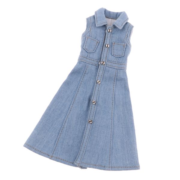 bjd doll clothes 1/6, one-piece denim dress outfit for sd msd yosd dolls dress up costume
bjd doll clothes 1/6, one-piece denim dress outfit for sd msd yosd dolls dress up costume