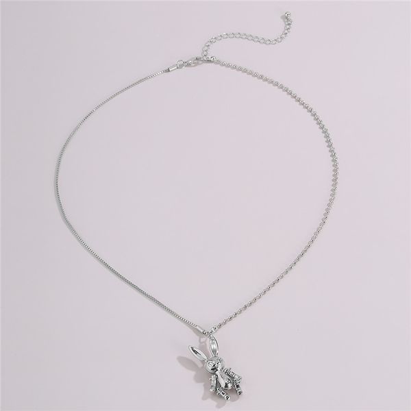 10pcs/lot european fashion rabbit pendant necklace long pattern alloy clavicle beaded chain women simple animal necklace jewelry accessories, Silver
10pcs/lot european fashion rabbit pendant necklace long pattern alloy clavicle beaded chain women simple animal necklace jewelry accessories, Silver