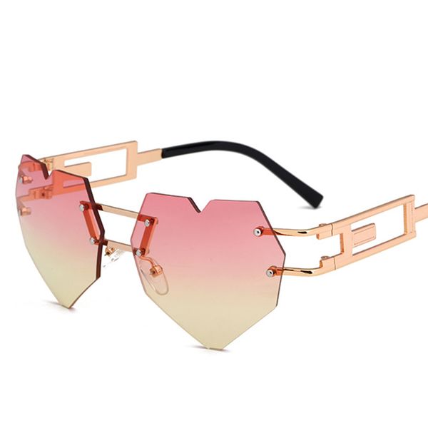 new love designer sunglasses for men and women luxury metal frame rimless sunglass stylish fashion sun glasses uv400, White;black
new love designer sunglasses for men and women luxury metal frame rimless sunglass stylish fashion sun glasses uv400, White;black