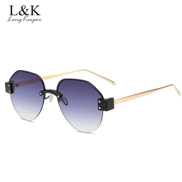 oversized rimless sunglasses women brand designer retro steampunk sun glasses luxury gradient shades uv400 oculos feminino, White;black
oversized rimless sunglasses women brand designer retro steampunk sun glasses luxury gradient shades uv400 oculos feminino, White;black