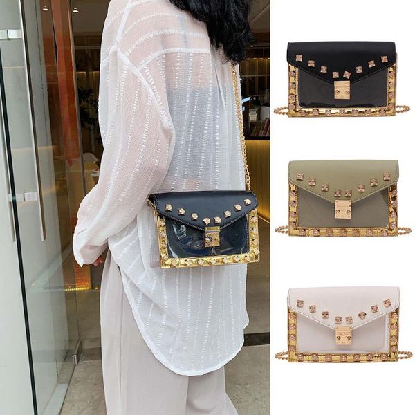 women bags fashion transparent diamonds vintage handbags rivet shoulder bags leather purses luxury handbags bolsa feminina 2.17
women bags fashion transparent diamonds vintage handbags rivet shoulder bags leather purses luxury handbags bolsa feminina 2.17