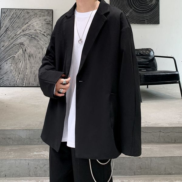 men's suits & blazers suit 2021 autumn slimming pure color web celebrity ruffshuai long sleeve small casual fashion youth wear, White;black
men's suits & blazers suit 2021 autumn slimming pure color web celebrity ruffshuai long sleeve small casual fashion youth wear, White;black