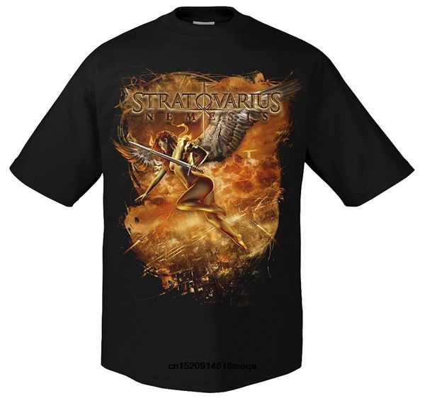funny t shirts stratovarius nemesis men's cotton t-shirt summer digital print clothing