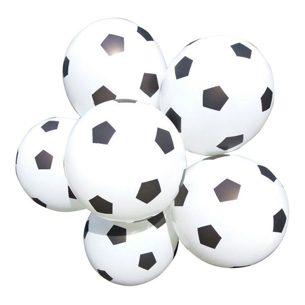 party decoration 12inch thicken soccer balloon white color kids toys football baby shower supplies
party decoration 12inch thicken soccer balloon white color kids toys football baby shower supplies