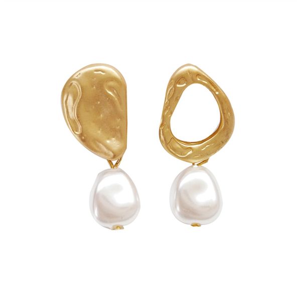 earrings female temperament baroque pearls design geometry ms earrings new metal eardrop delicate, Silver
earrings female temperament baroque pearls design geometry ms earrings new metal eardrop delicate, Silver
