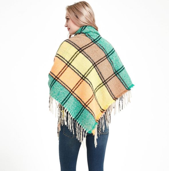 2020 new autumn winter cashmere-like large double-sided color plaid scarf women's shawl 090109, Blue;gray
2020 new autumn winter cashmere-like large double-sided color plaid scarf women's shawl 090109, Blue;gray