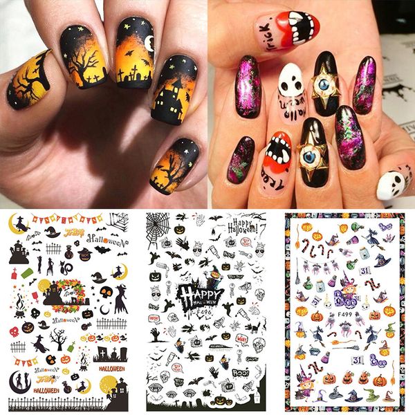 1 pc christmas halloween nail water decals nail art water transfer stickers decorations diy decal slider wraps decor, Black
1 pc christmas halloween nail water decals nail art water transfer stickers decorations diy decal slider wraps decor, Black