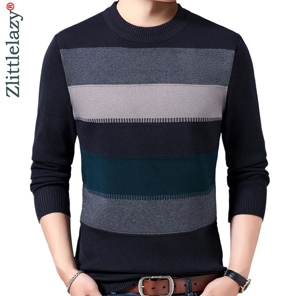 2020 casual thick warm winter striped knitted pull sweater men wear jersey dress pullover knit mens sweaters male fashions 02118, White;black
2020 casual thick warm winter striped knitted pull sweater men wear jersey dress pullover knit mens sweaters male fashions 02118, White;black