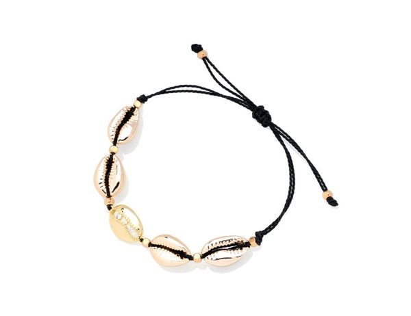 charm bracelets cowrie seashell waxed string sparkling cz crystal adjustable bracelet women men copper zircon shells black thread jewelry, Golden;silver
charm bracelets cowrie seashell waxed string sparkling cz crystal adjustable bracelet women men copper zircon shells black thread jewelry, Golden;silver