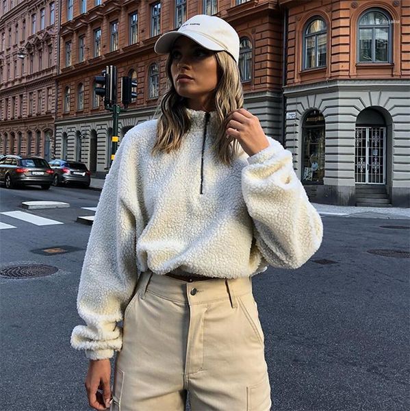 clothing solid color women designer sweatshirts fashion zipper panelled pullover womens sweatshirts casual long sleeve females, Black
clothing solid color women designer sweatshirts fashion zipper panelled pullover womens sweatshirts casual long sleeve females, Black