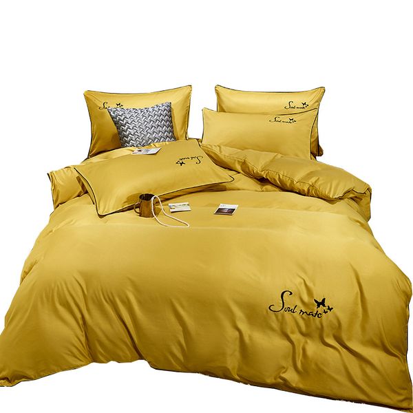 bedding sets luxury solid washed silk duvet cover set pillowcase bedsheet king size embroidery quilt 4pcs kit
bedding sets luxury solid washed silk duvet cover set pillowcase bedsheet king size embroidery quilt 4pcs kit