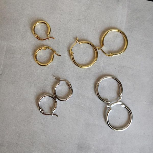 hoop & huggie real 18k yellow gold plain round tiny earrings solid 925 sterling silver hoops latch back, Golden;silver
hoop & huggie real 18k yellow gold plain round tiny earrings solid 925 sterling silver hoops latch back, Golden;silver