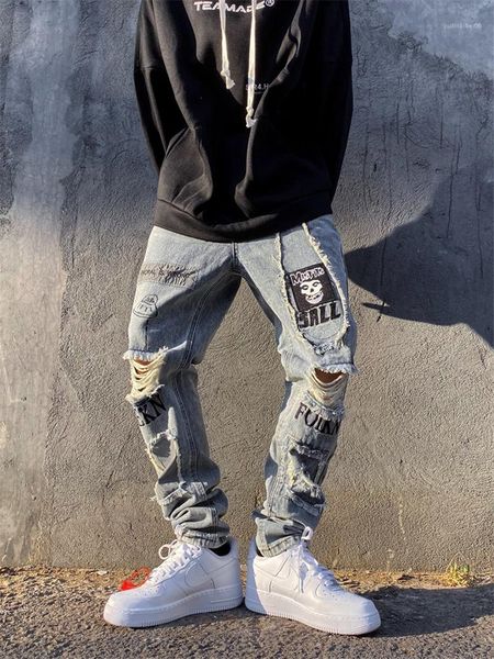 printed applique fashion reflective zipper fly solid boys streetwears male trousers spring men patch hole jeans letter, Blue
printed applique fashion reflective zipper fly solid boys streetwears male trousers spring men patch hole jeans letter, Blue
