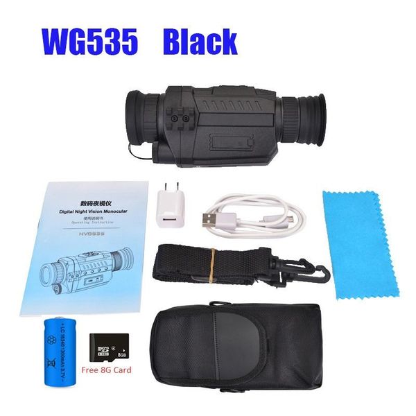 wg535 digital monoculars 200m full dark dvr night vision scope 5x optical magnification p video hunting cameras
wg535 digital monoculars 200m full dark dvr night vision scope 5x optical magnification p video hunting cameras