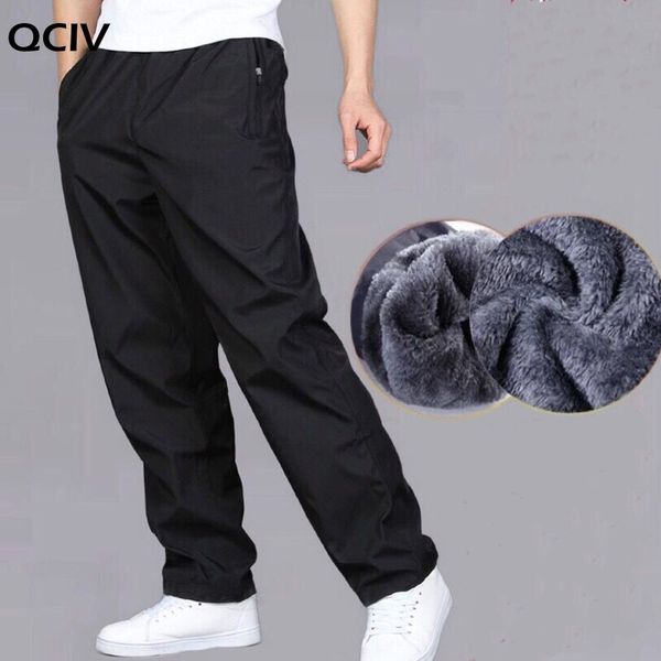 men's sweatpant trousers autumn winter plus velvet warm pants quick-drying loose straight summer wear-resistant waterproof pant, Black
men's sweatpant trousers autumn winter plus velvet warm pants quick-drying loose straight summer wear-resistant waterproof pant, Black