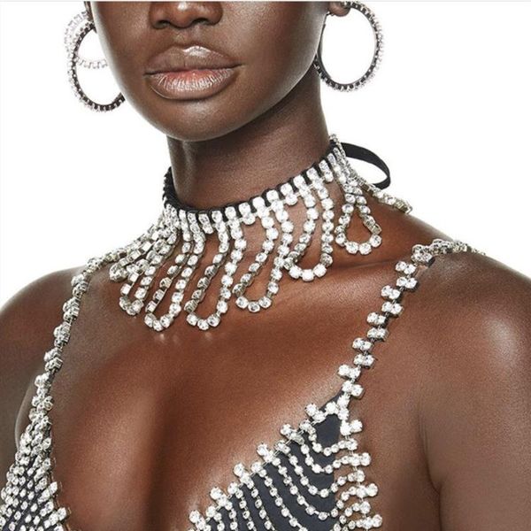 2020 bling full rhinestone tassel choker necklace chain for women luxury crystal wedding chocker collar necklace jewelry, Golden;silver
2020 bling full rhinestone tassel choker necklace chain for women luxury crystal wedding chocker collar necklace jewelry, Golden;silver