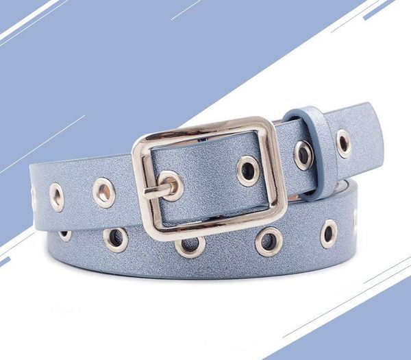 2020 women's belt bright pure colors bright square buckle belt pu large pinhole fashion style decoration for women dresses, Black;brown
2020 women's belt bright pure colors bright square buckle belt pu large pinhole fashion style decoration for women dresses, Black;brown