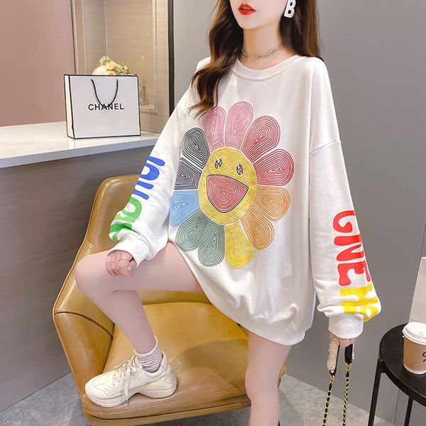 autumn new super popular cec loose korean style long sleeve cartoon printed large size sweater sweaterwomen's thin sweater kpdze, Black
autumn new super popular cec loose korean style long sleeve cartoon printed large size sweater sweaterwomen's thin sweater kpdze, Black