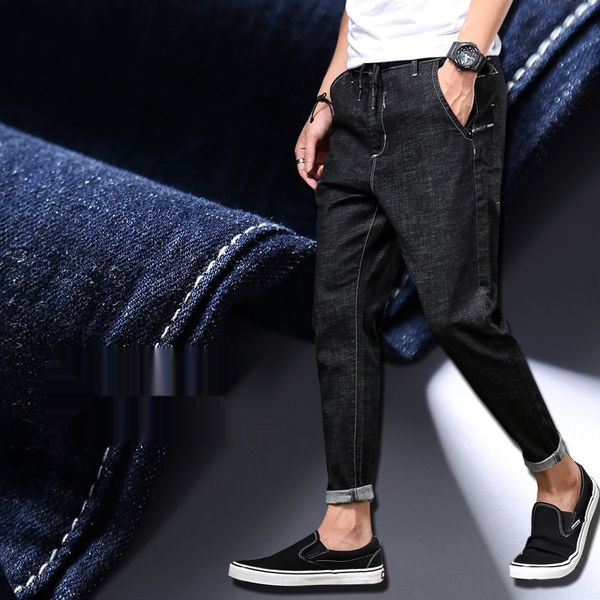 jeans men's youth casual harem korean style jeans and trouserstrousers and trousers loose ankle-length stretch all-match pants fall/win, Blue
jeans men's youth casual harem korean style jeans and trouserstrousers and trousers loose ankle-length stretch all-match pants fall/win, Blue